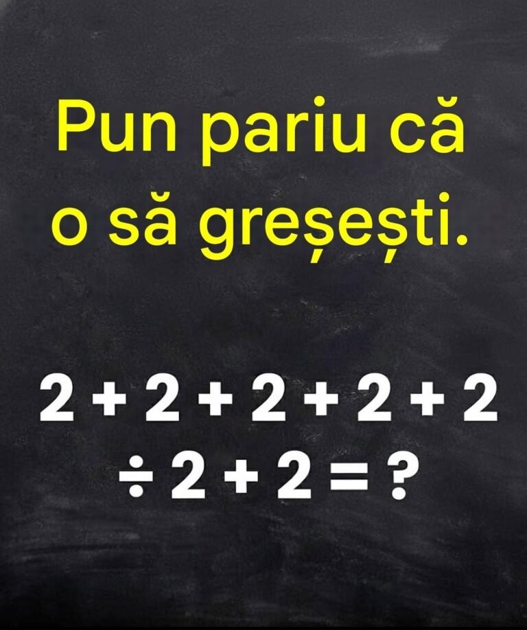 99% dintre oameni greșesc acest calcul – ai putea să-l faci și tu corect?
