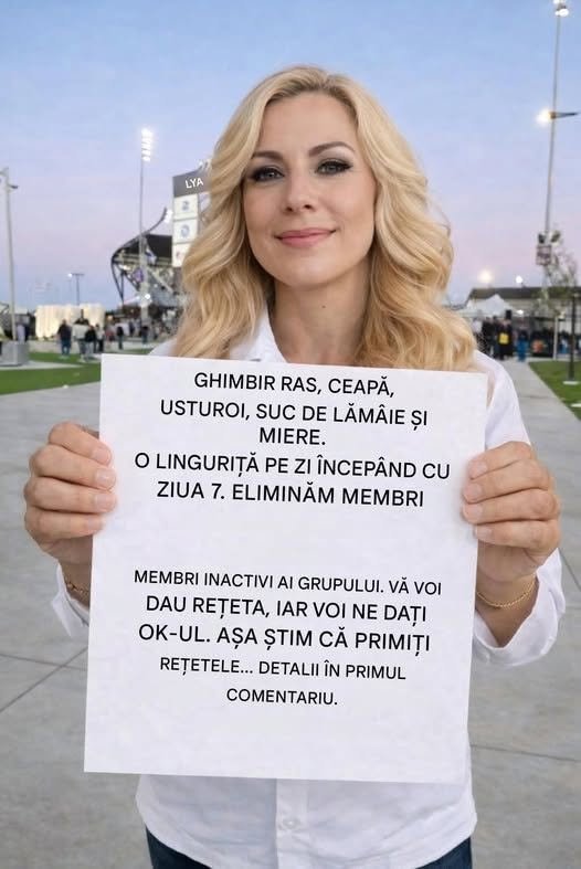 Ghimbir ras, ceapă, usturoi, suc de mamă și miere.