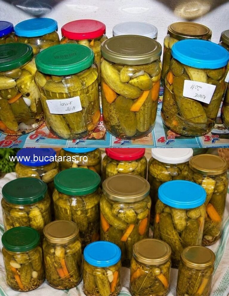 Castraveti murati, crocanti si deliciosi