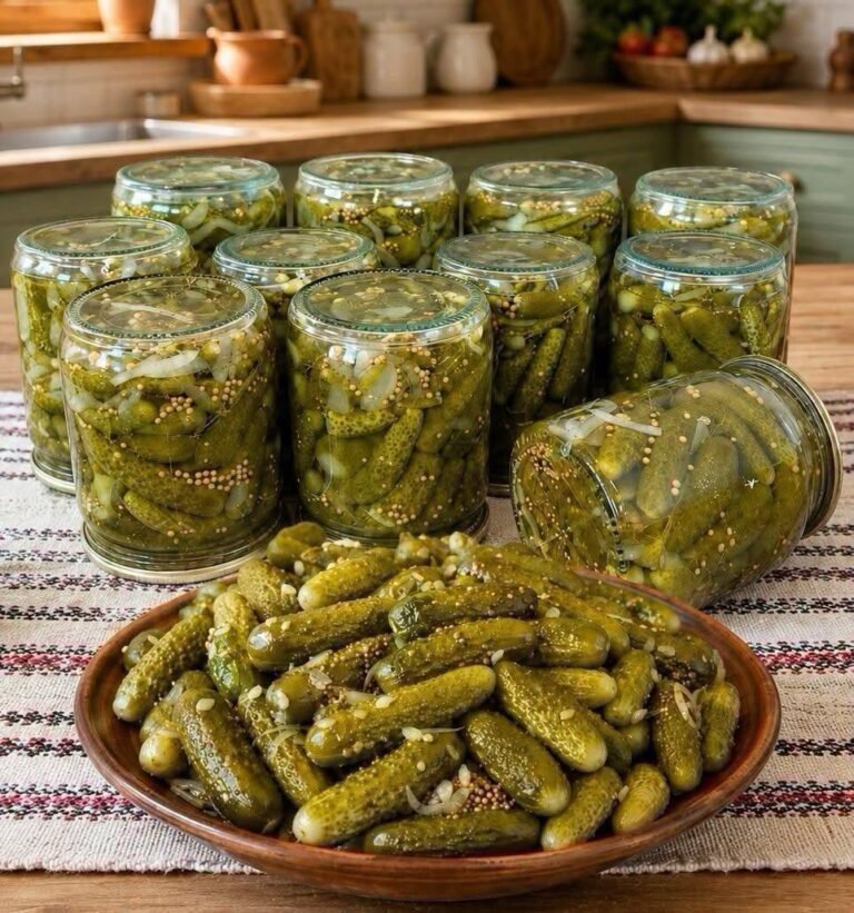 🥒 Toată iarna m-am bucurat de acești castraveți: castraveți marinați în stil finlandez – fără sterilizare și fără bătăi de cap!